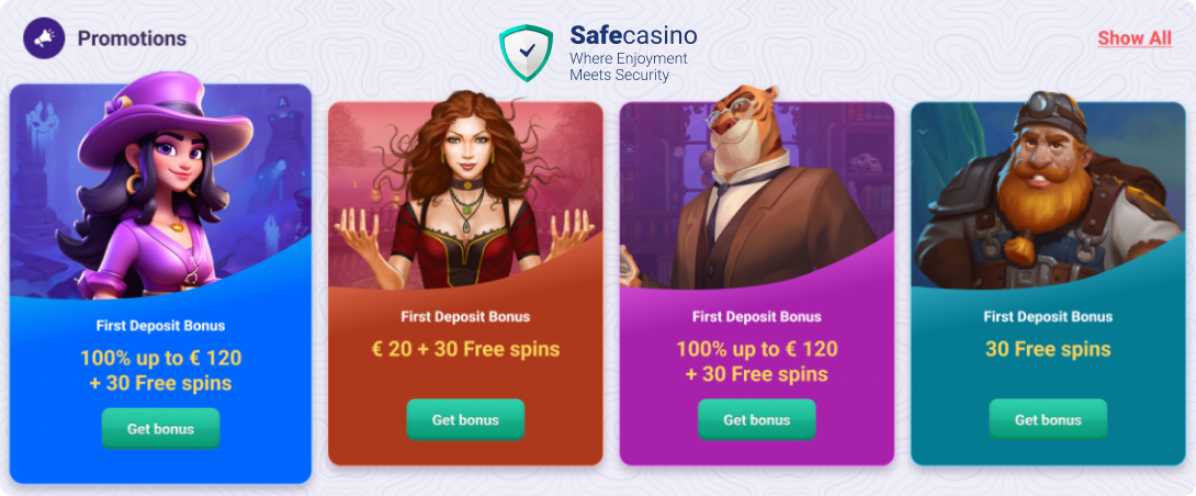 Safe Casino Bonuses and Promotions Safe Casino Bonuses and Promotions